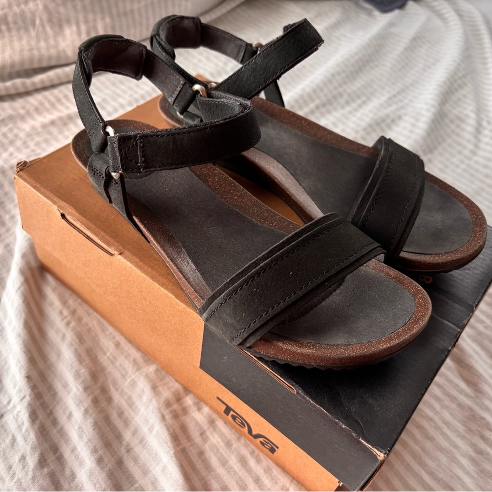 Teva Women's Black Mahonia Stitch Sandals
